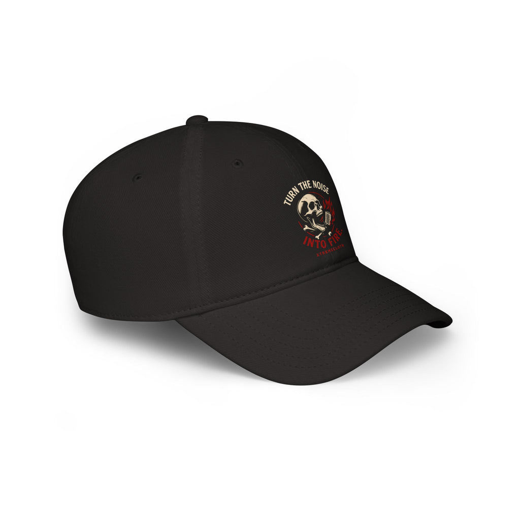 Turn the Noise Into Fire Skull Baseball Cap