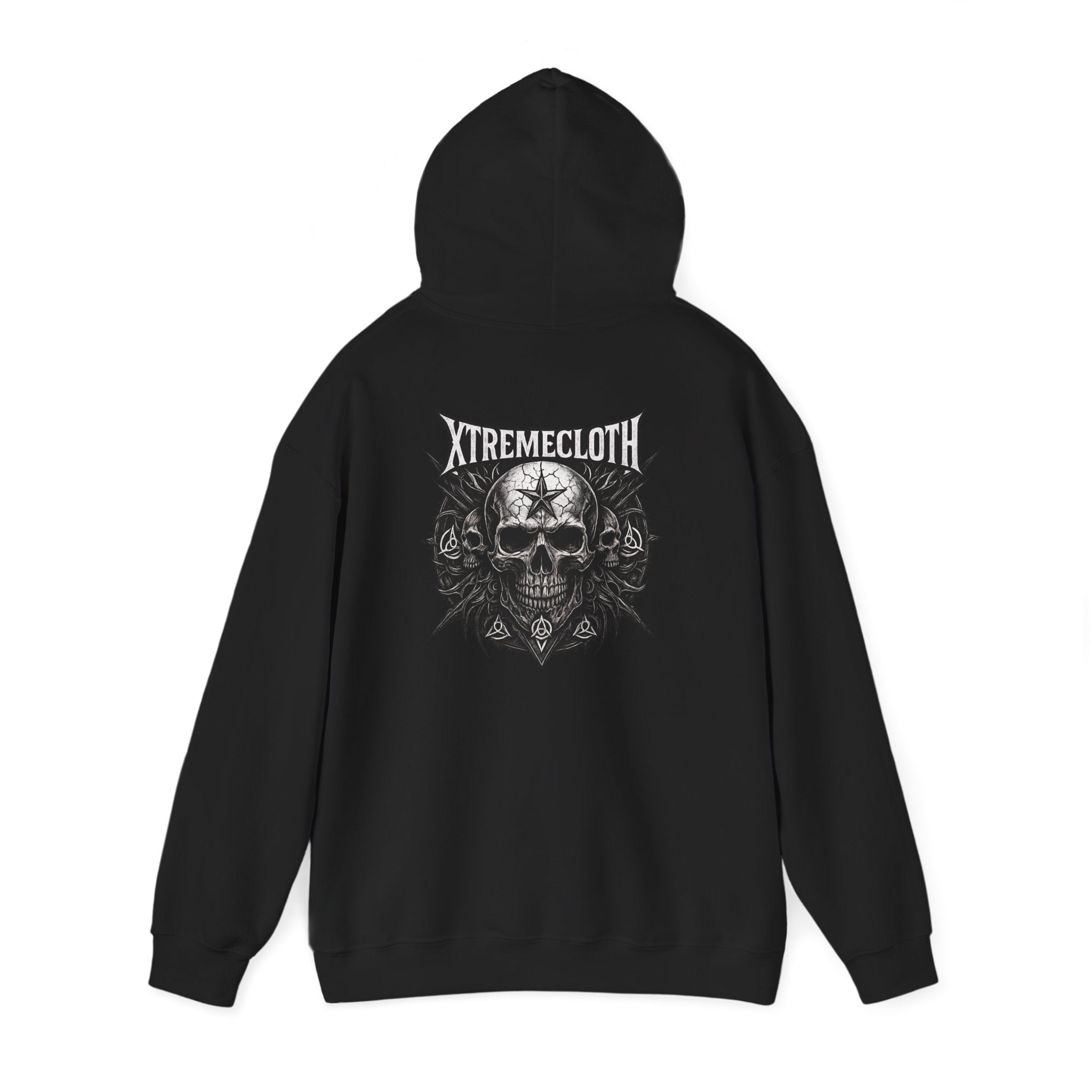 SKU-036 - Skull Hoodie 03 - XtremeCloth Gothic Skull Logo Pullover