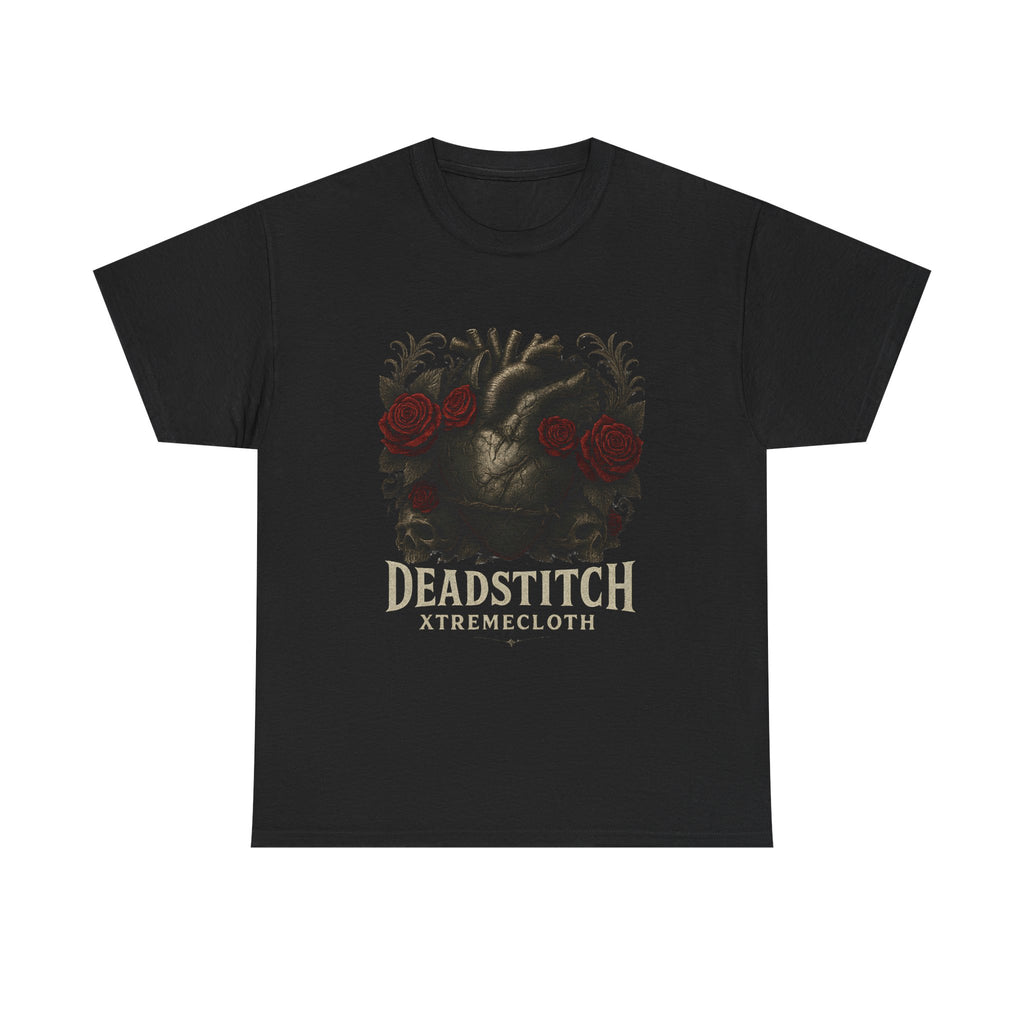 SKU 001 – DeadStitch Gothic Heart & Red Roses Skull Design by XtremeCloth