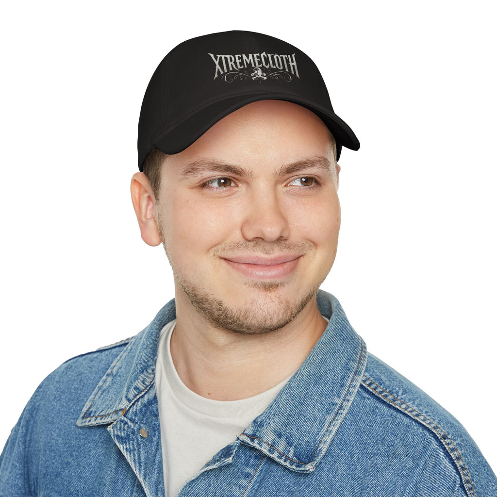 Low Profile Baseball Cap - 'XTREME CLOTH' Gothic Logo Hat