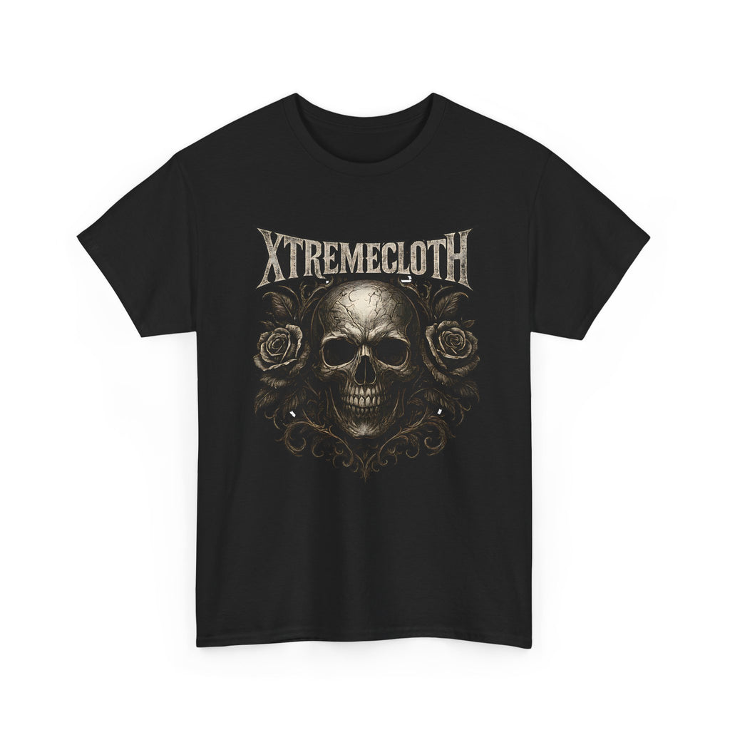 SKU-033- Skull & Roses Graphic Tee — Xtremecloth Gothic Band Shirt