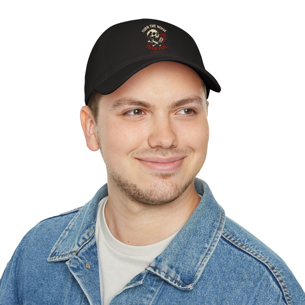 Turn the Noise Into Fire Skull Baseball Cap