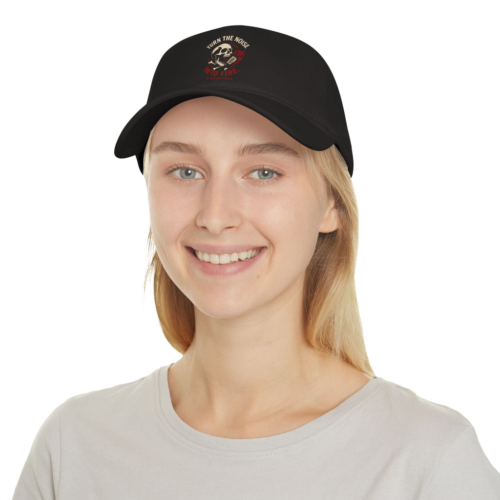 Turn the Noise Into Fire Skull Baseball Cap