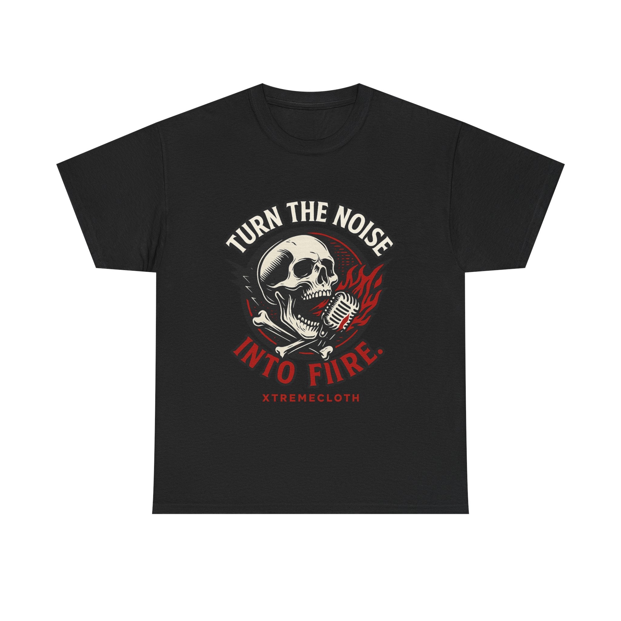 SKU-023- Turn the Noise Into Fire Skull Rock T-Shirt