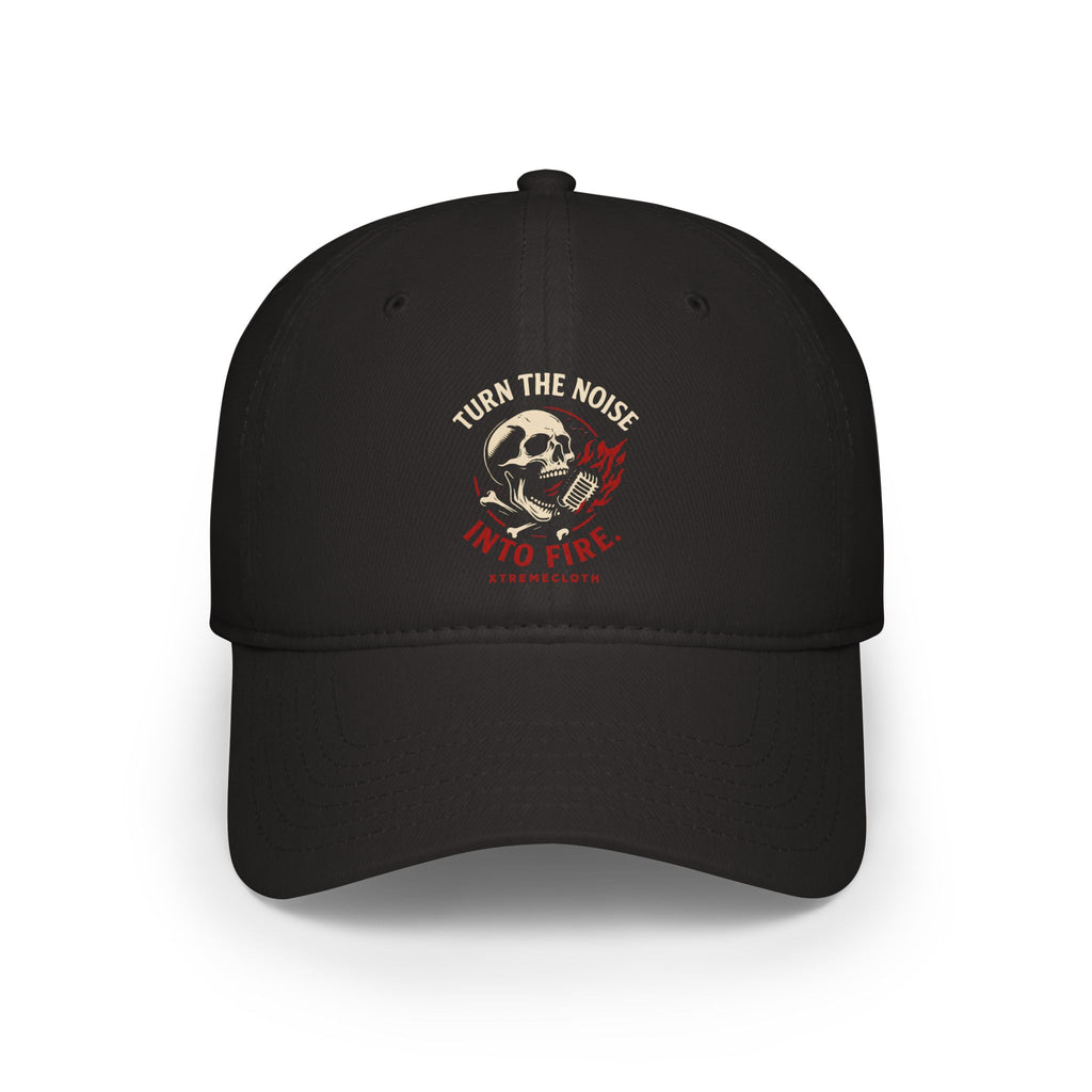 Turn the Noise Into Fire Skull Baseball Cap