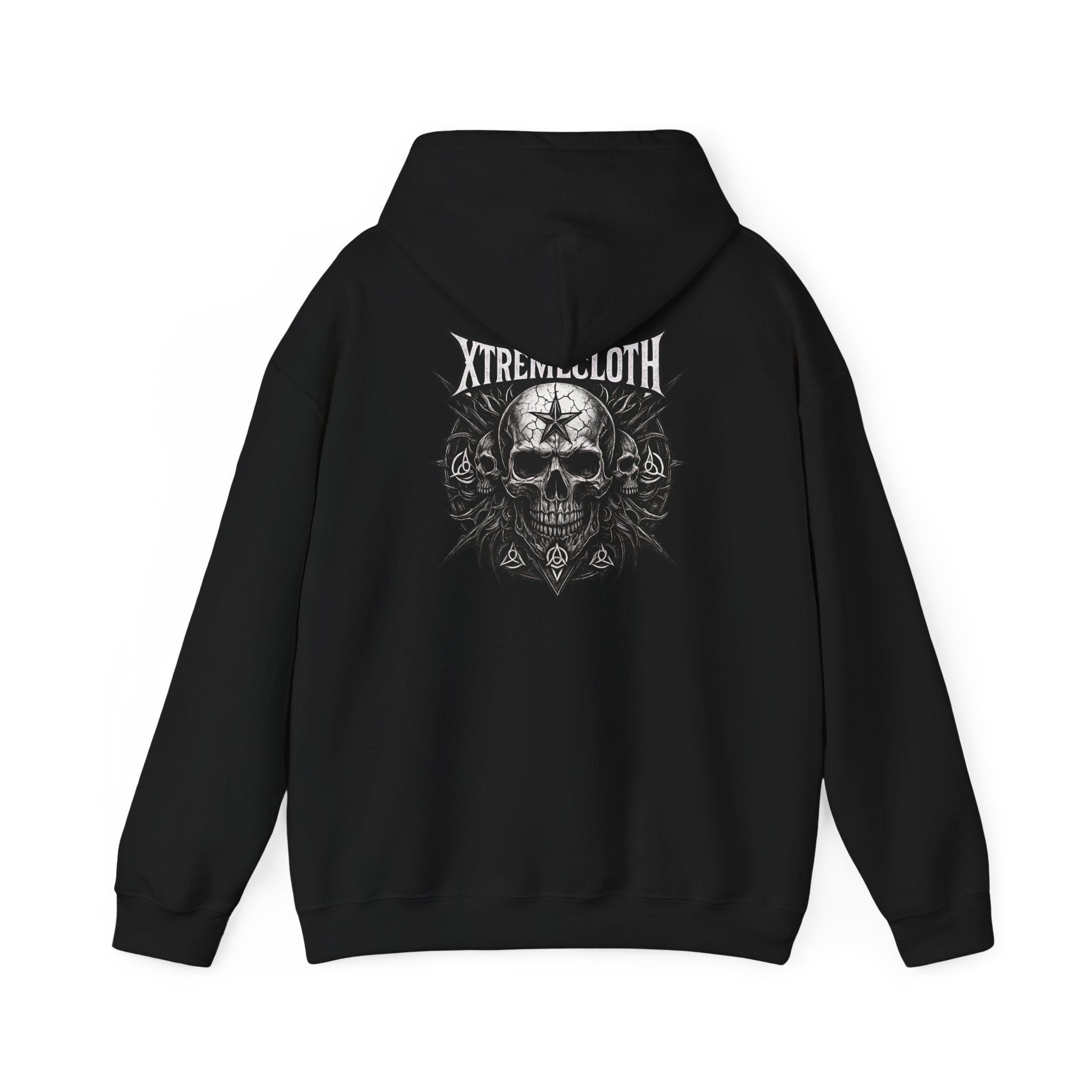SKU-036 - Skull Hoodie 03 - XtremeCloth Gothic Skull Logo Pullover