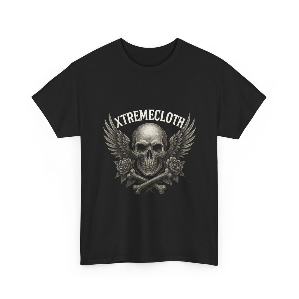 SKU-027- Skull with Wings -Unisex Heavy Cotton Tee