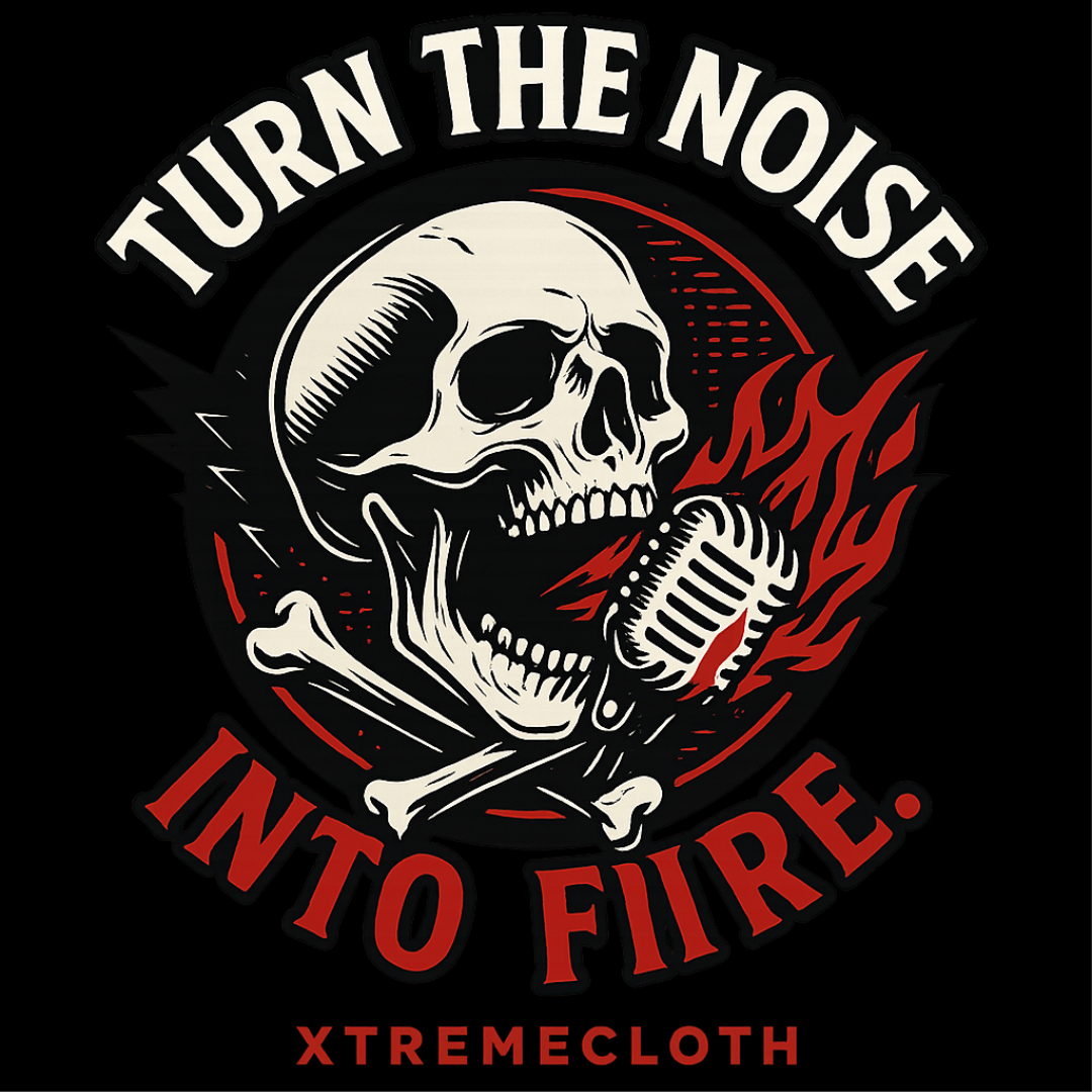 SKU-023- Turn the Noise Into Fire Skull Rock T-Shirt